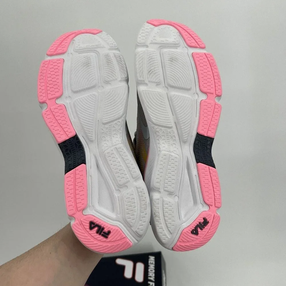 FILA Women's Memory Trexler 3 Running Shoes sz 10 Gray/Pink/Blue 5RM01888-414